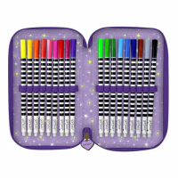 Gorjuss Pencil Case Triple Zip Filled Catch A Falling Star (607GJ15) 